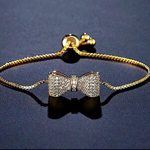 Gold Plated Bow Knot Bracelet